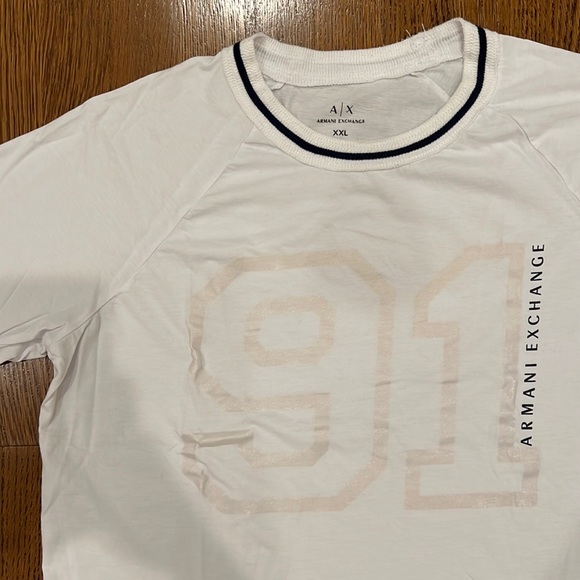 Armani Exchange Short Sleeve Tee - White - Picture 2 of 6